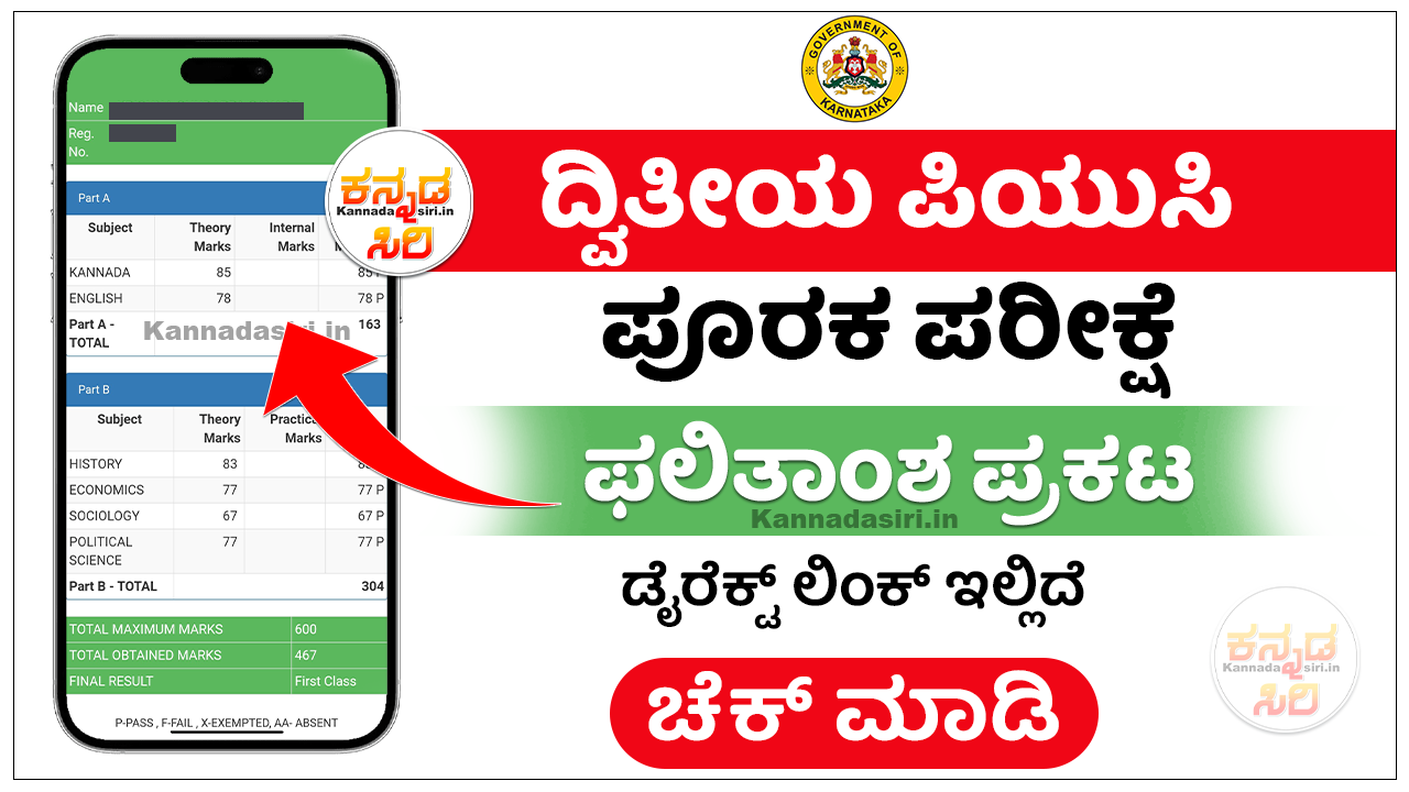 2nd PUC Supplementary Result 2024 Check @karresults.nic